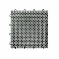 Master Mark Products Master Mark Plastics 22109 12 x 12 in. Armadillo Black Polypropylene Interlocking Multi Purpose Floor Tile; Pack of 9 22109